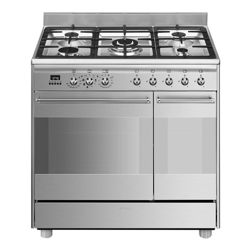900mm dual fuel range cooker - fuel,