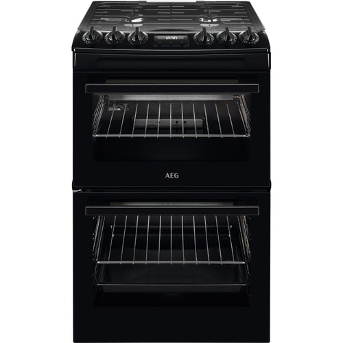 Aeg 550mm double gas - aeg, cooker